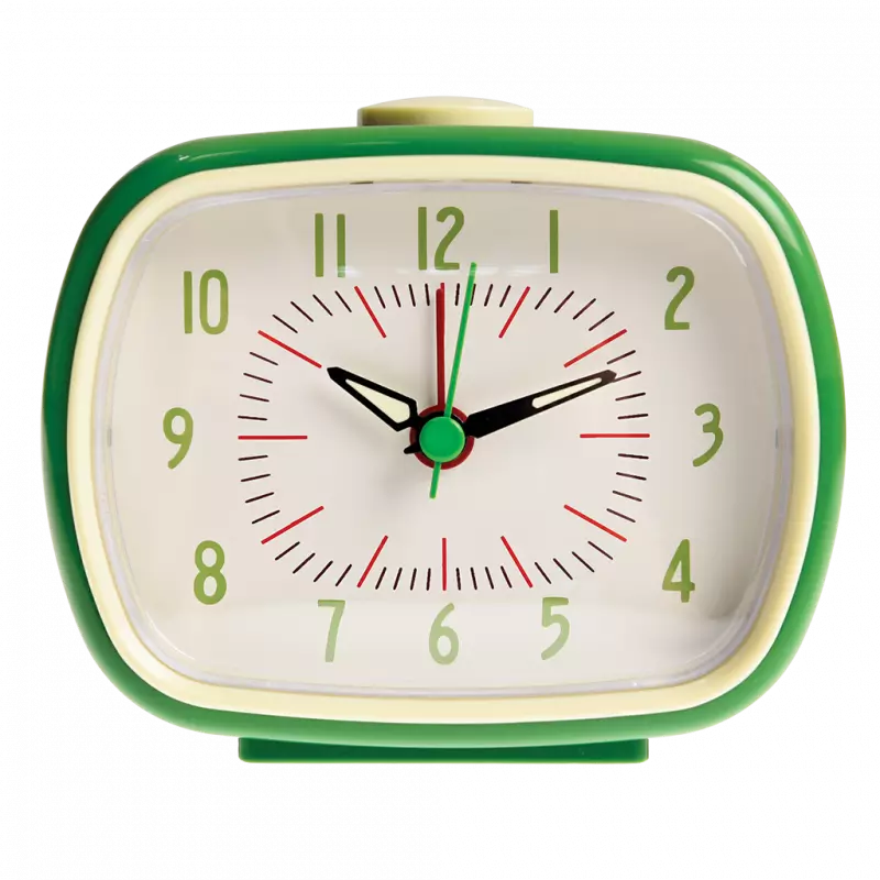 Grüner Retro Wecker