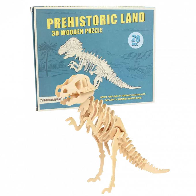 3d-Dinosaurier-Puzzle aus Holz Tyrannosaurus