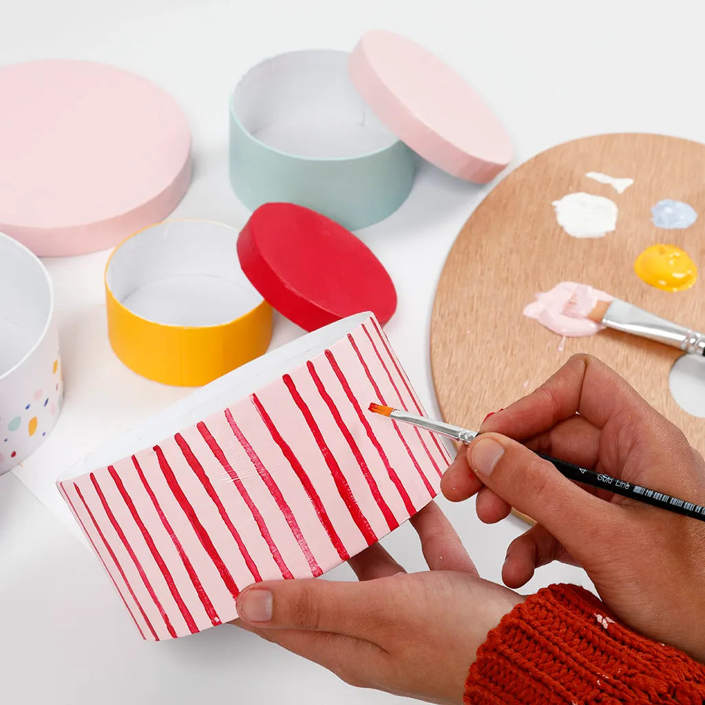 Pappmache Schachteln ideal zum Bemalen oder für Decoupage Technik