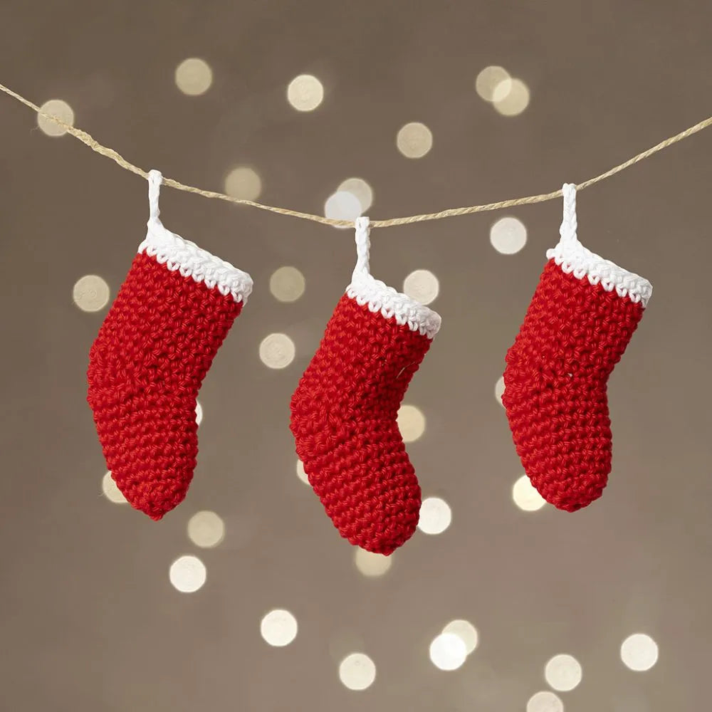 Mini Kreativ Set Häkeln - Weihnachtsstrumpf