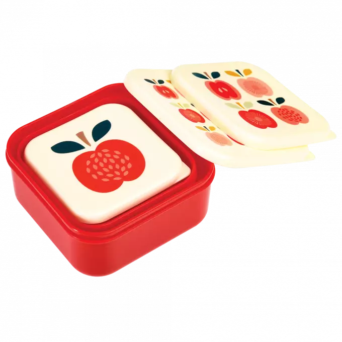 3er Set Snackdosen Vintage Apple