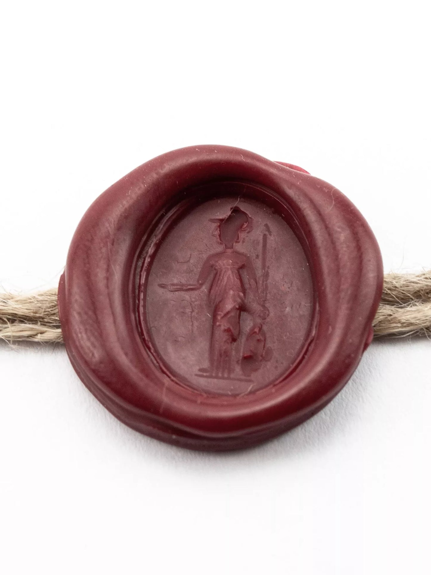 WACHSSIEGEL MIT MINERVA - ECHTES RÖMISCHES RINGSIEGEL