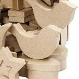 Pappmache Schachteln ideal zum Bemalen oder für Decoupage Technik