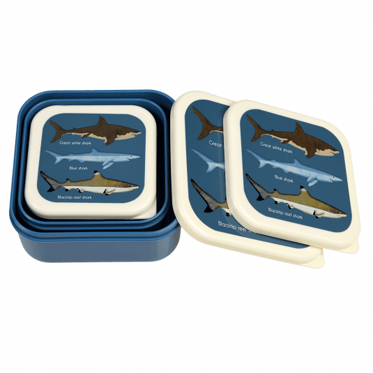3-Er Set Snackdosen Sharks