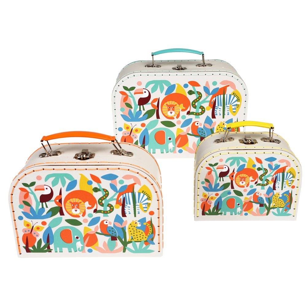 3-TEILIGES KOFFERSET WILD WONDERS DESIGN