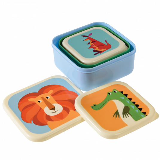 Set 3 Snackdosen "Colourful Creatures"