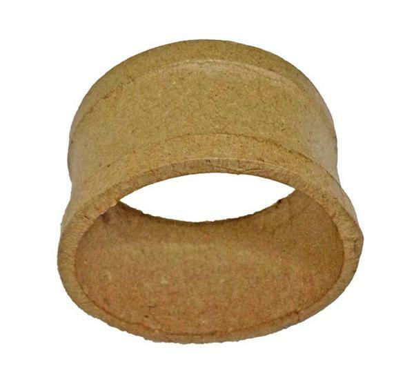 Serviettenringe aus Pappmache zum Bemalen und Bekleben