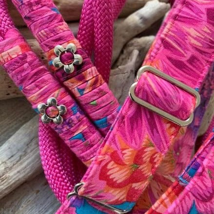 Hunde-Halsband & Leine "Blumenkind"
