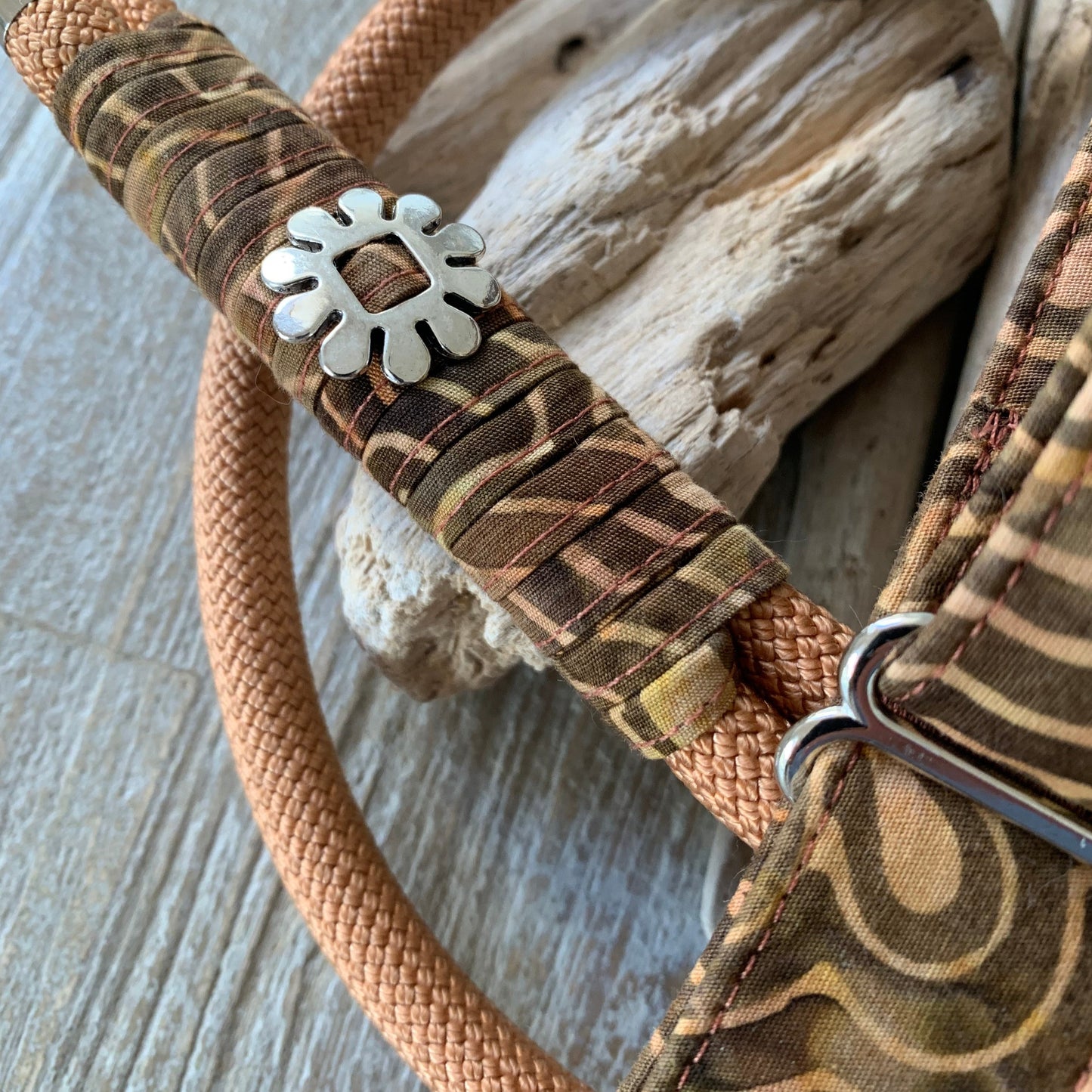 Hunde-Halsband & Leine "Golden Copper"