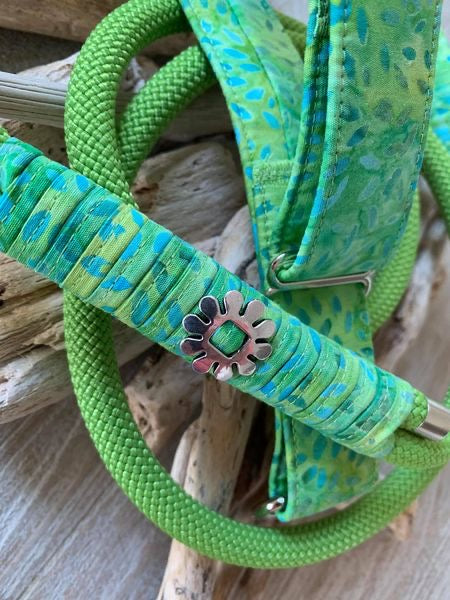 Hunde-Halsband & Leine "Green Gras"