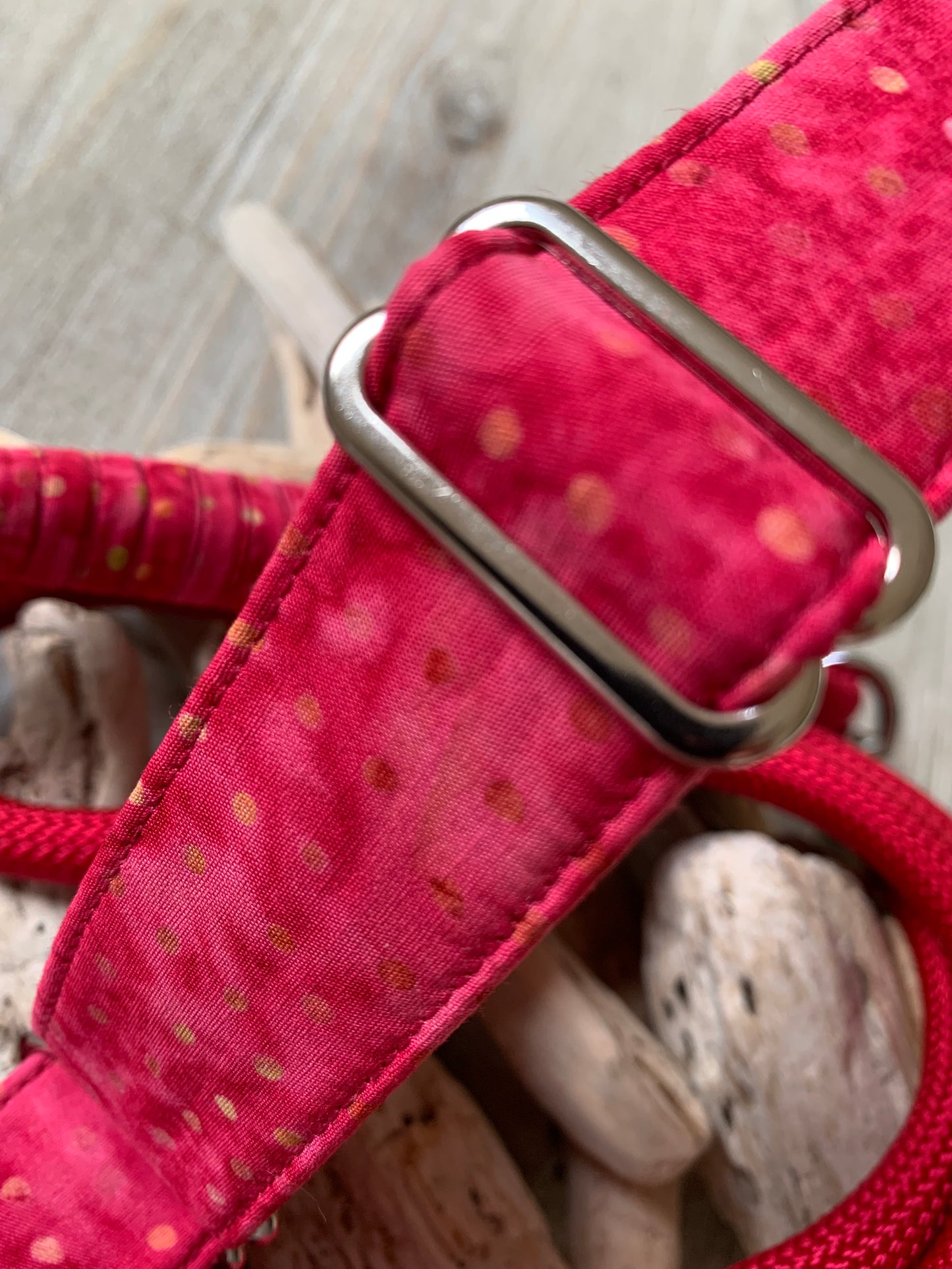 Hunde-Halsband & Leine "Red Velvet"
