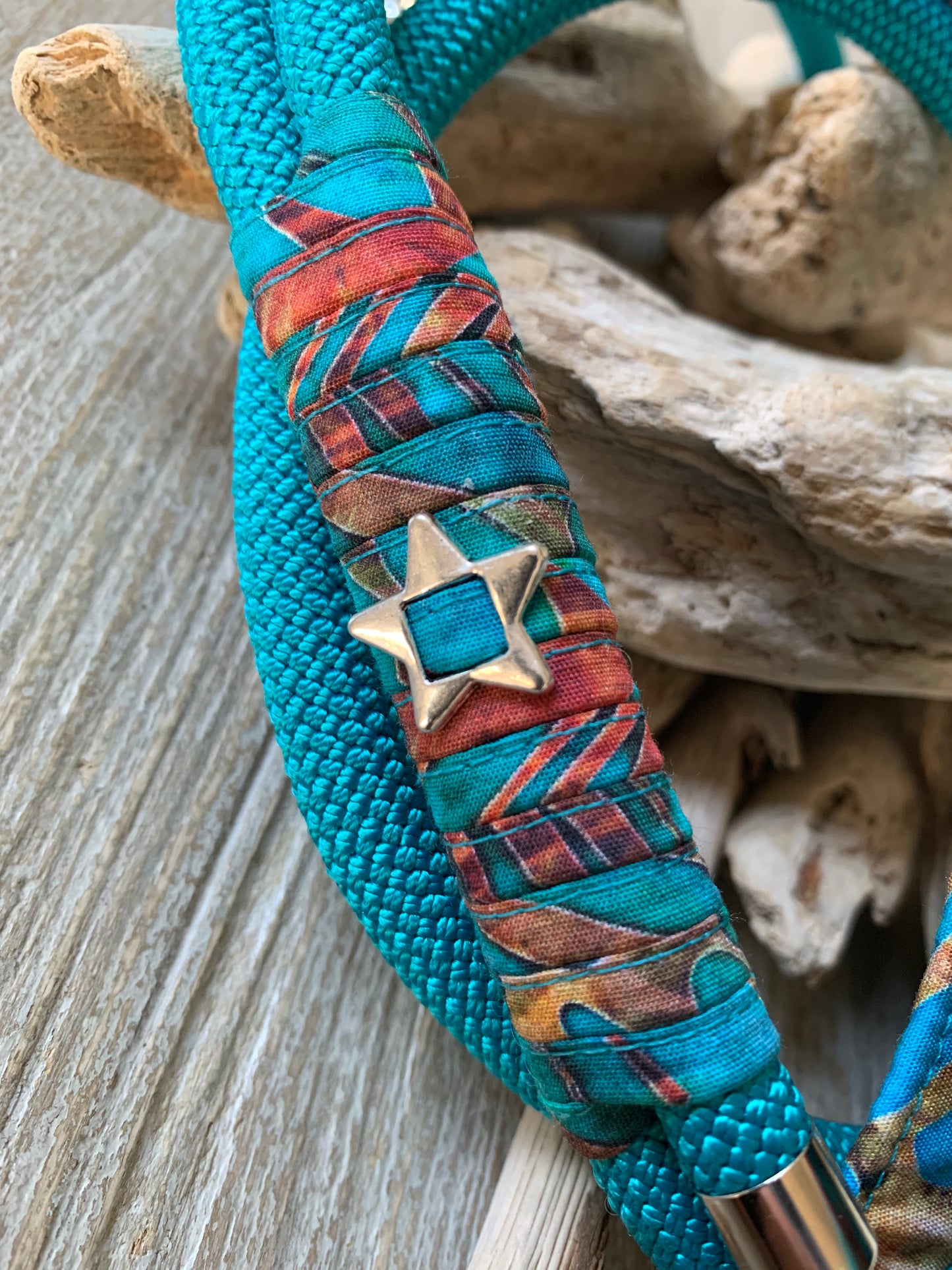 Hunde-Halsband & Leine "Tropical Feeling"