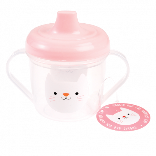 Schnabeltasse in rosa & hellblau