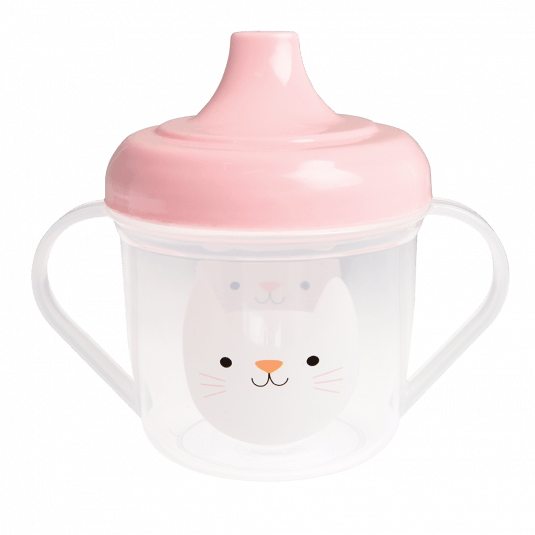 Schnabeltasse in rosa & hellblau