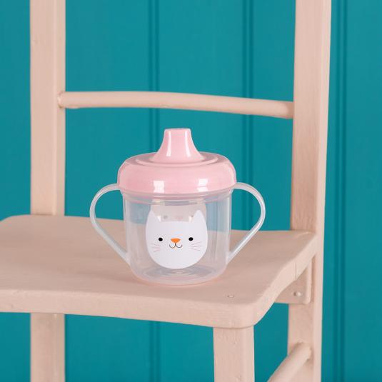 Schnabeltasse in rosa & hellblau