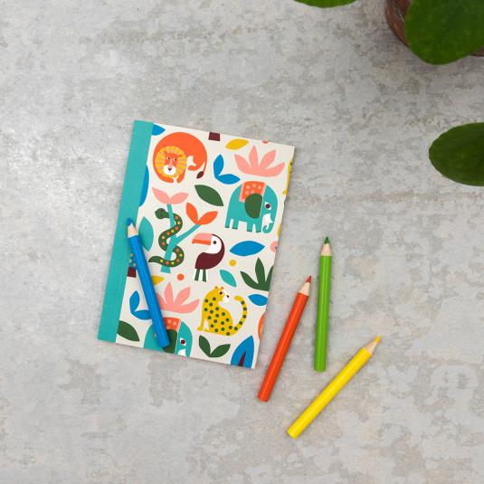 NOTIZBUCH A6 - Wilde Tiere