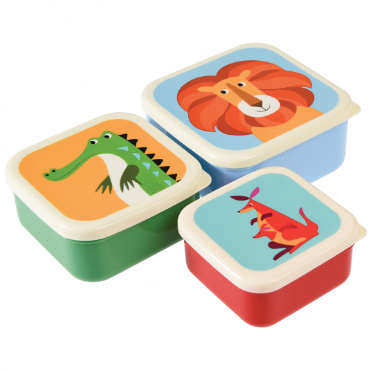 Set 3 Snackdosen "Colourful Creatures"