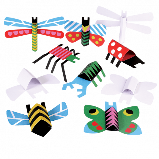 Origami-Bastelset Insekten