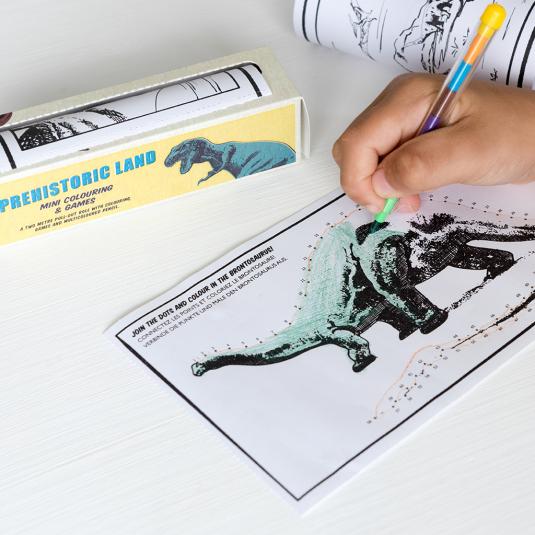 Mini - Mal- & Spielrolle Prehistoric Land