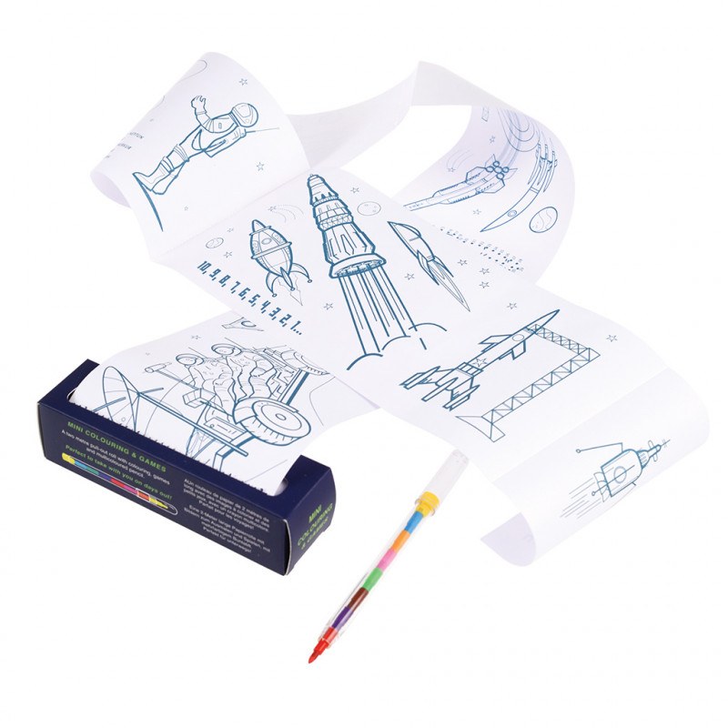 Mini - Mal- & Spielrolle Space Age