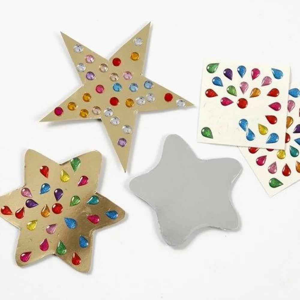 4 Blatt bunte Sticker