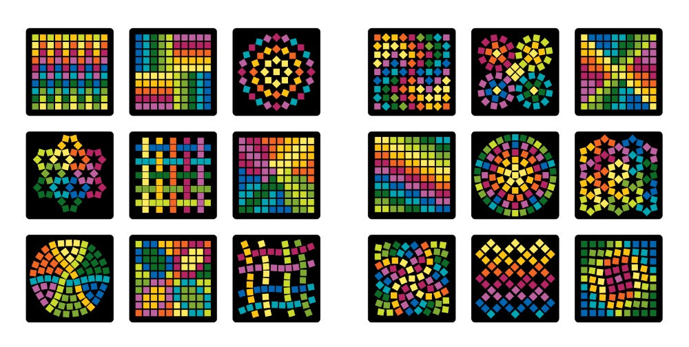 Magnetisches Würfelmosaik