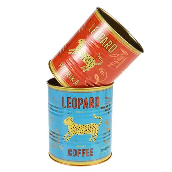 Aufbewahrungsdosen Leopard (2-er Set)