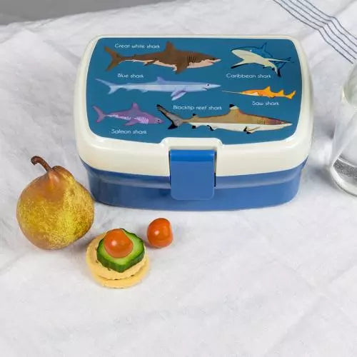 Lunchbox mit herausnehmbarem Fach -  Sharks