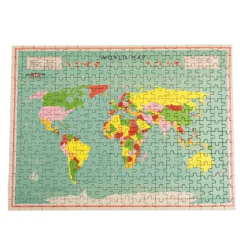 Puzzle World Map in der Box