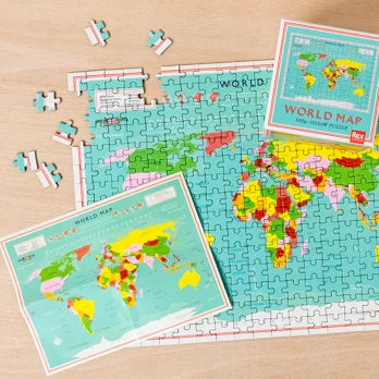 Puzzle World Map in der Box