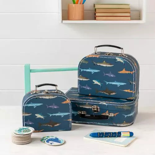 3-Teiliges Kofferset Sharks