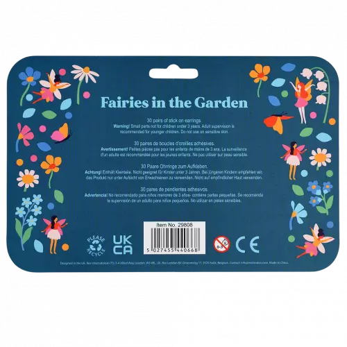 Ohrringe zum Aufkleben  - Fairies In The Garden