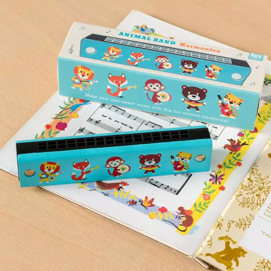 Mundharmonika aus Holz Animal Band