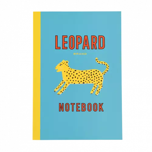 Liniertes Notizbuch A5 Leopard