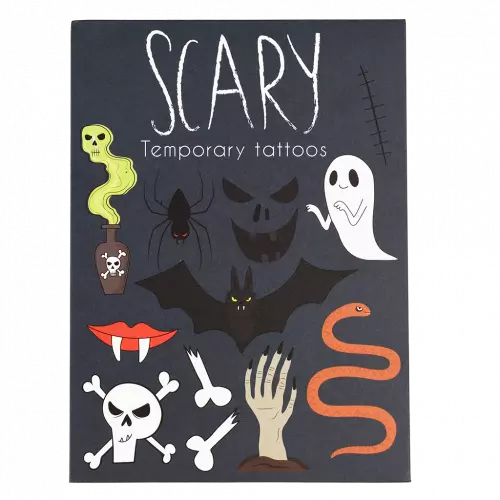 Nicht-permanente Tattoos - Scary