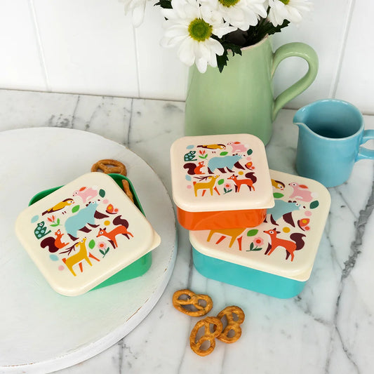 Set 3 Snackdosen "Woodland"