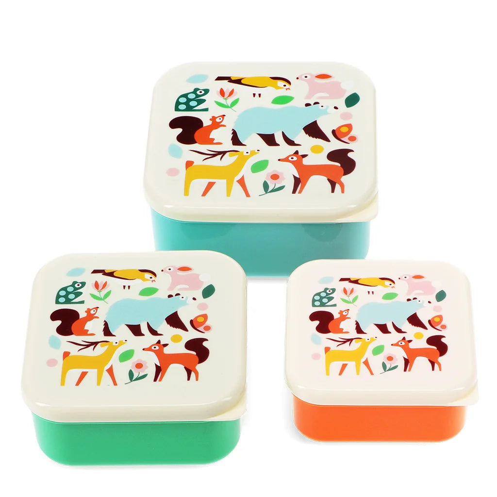 Set 3 Snackdosen "Woodland"