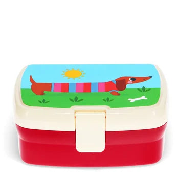 Lunchbox mit Fach - Dackel