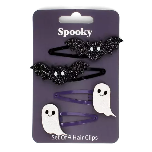 Glitter - Spooky - Hairclips (4er Set)