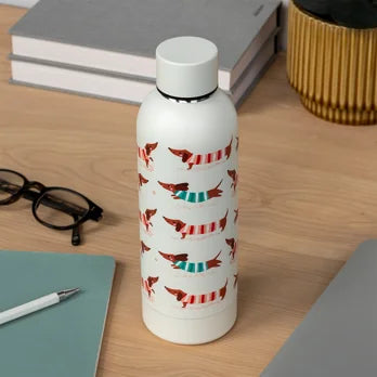 Wasserflasche – Dackel (Edelstahl, 500 ml)