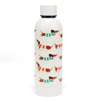 Wasserflasche – Dackel (Edelstahl, 500 ml)