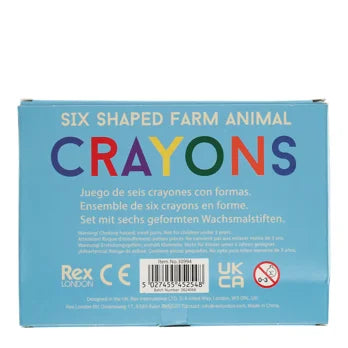 Wachsmalstifte mit Tierköpfen (6-er Set)