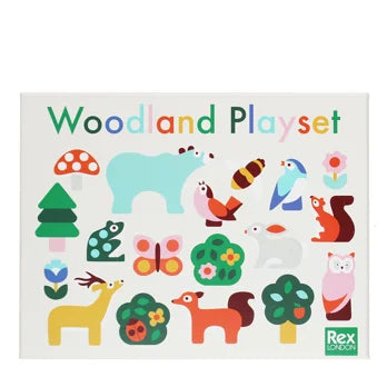 Spiel-Set mit Holztieren - Woodland