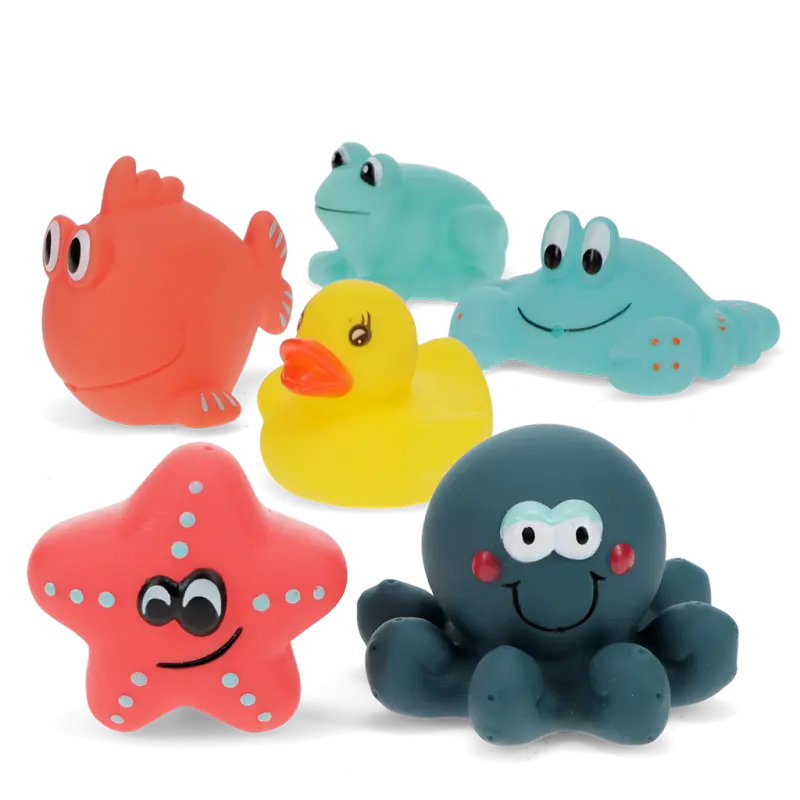 Badewannenspielzeug (6-er Set) - Meerestiere