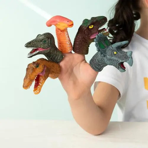Tier-Fingerpuppen (5-er Set) - Dinosaurier