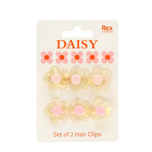 Haarspangen (2-er Set) - Gänseblümchen