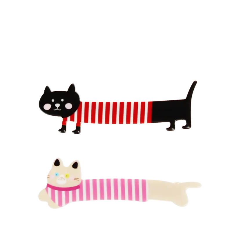 Haarspangen (2-er Set) - Katzen