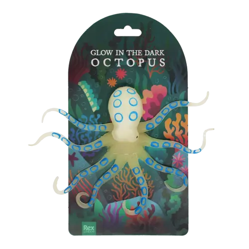 Im Dunkeln leuchtender Oktopus