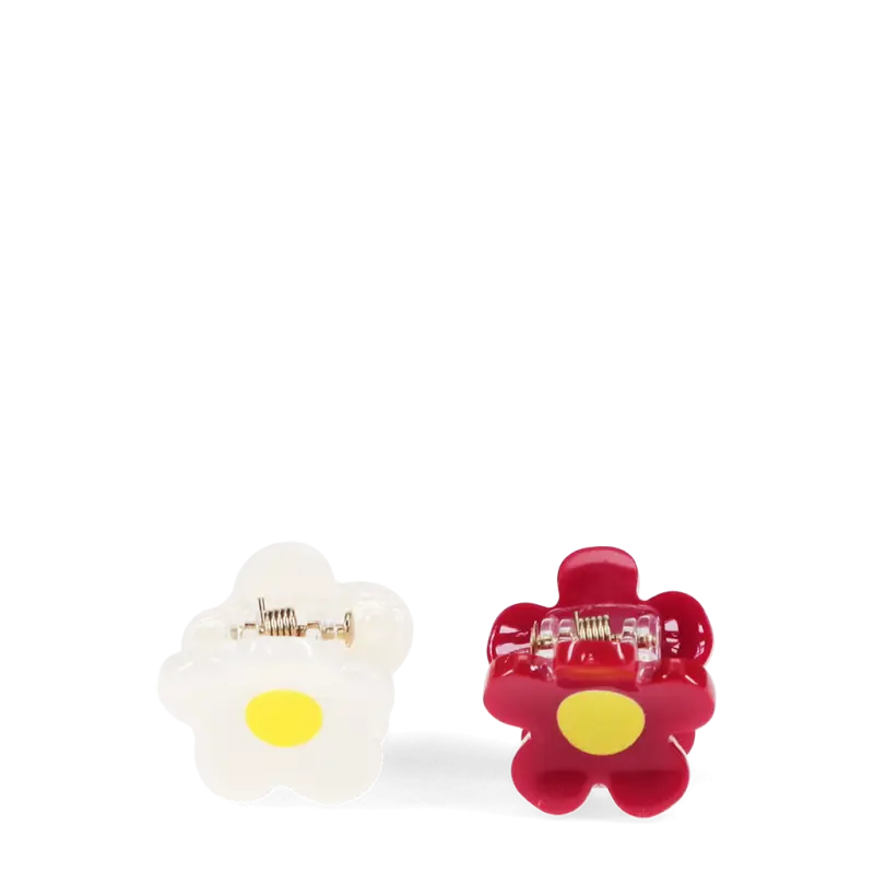 Mini-Haar-Klammern (2-er Set) - Blumen