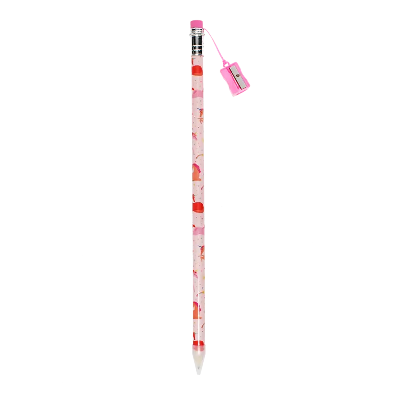 Riesen-Bleistift mit Anspitzer - Einhorn